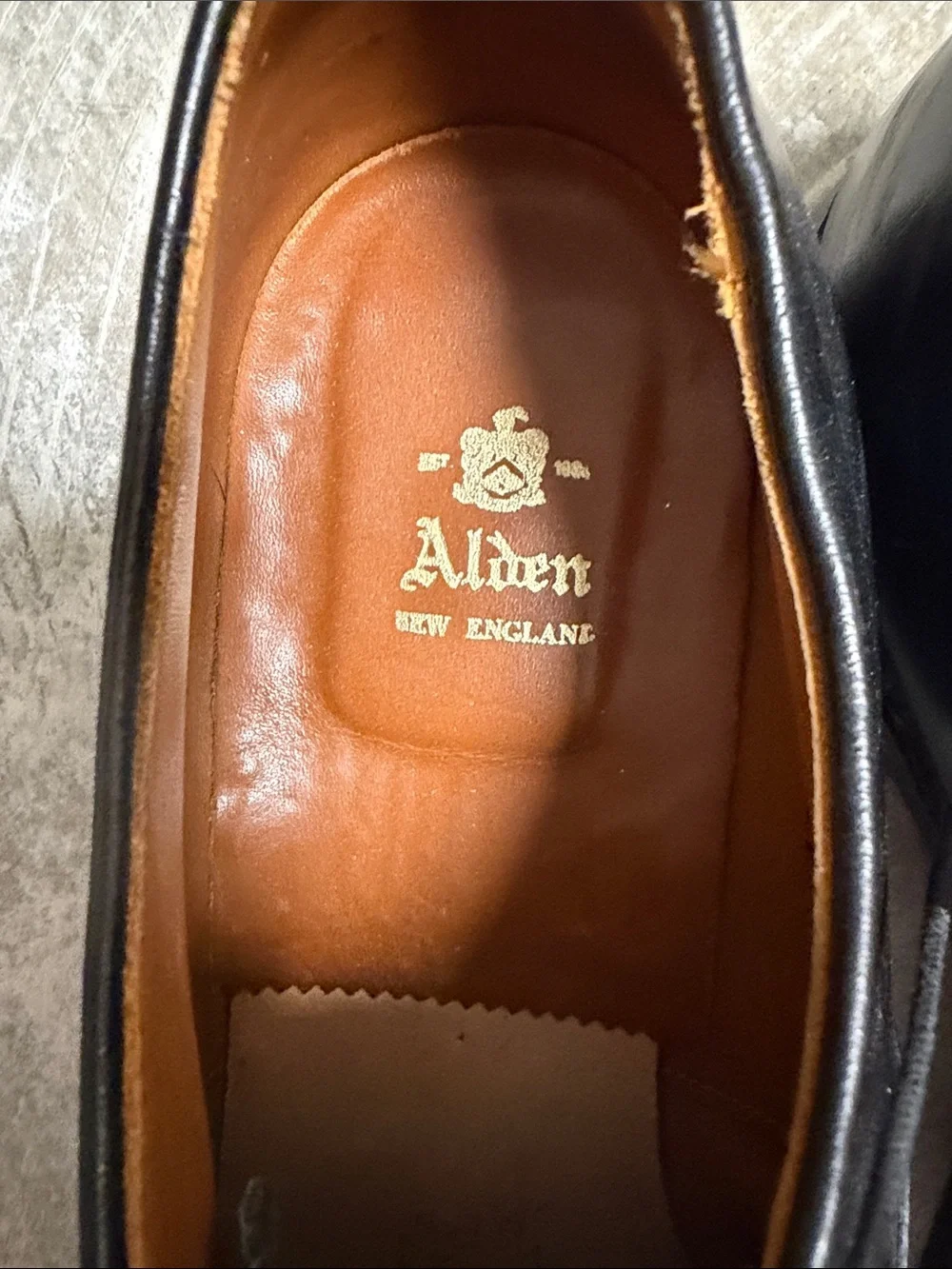 Alden Black Cap-Toe Derby Dress Shoes
